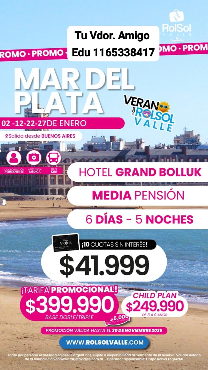 MAR DEL PLATA *(VERANO)