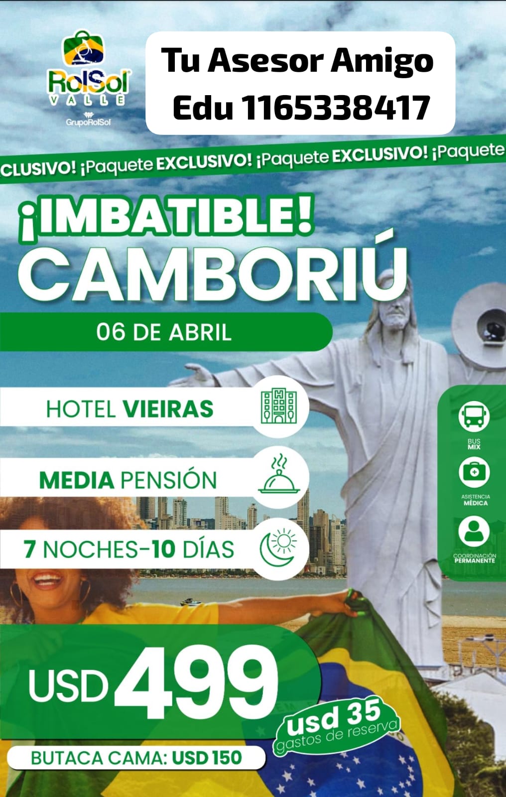 CAMBORIÚ - salida 6 de abril de 2026